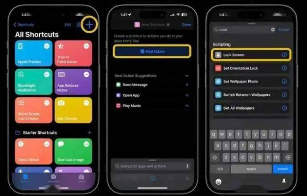 呼伦贝尔苹果14锁屏维修店分享iPhone14升级iOS16.4后如何创建锁屏快捷方式 