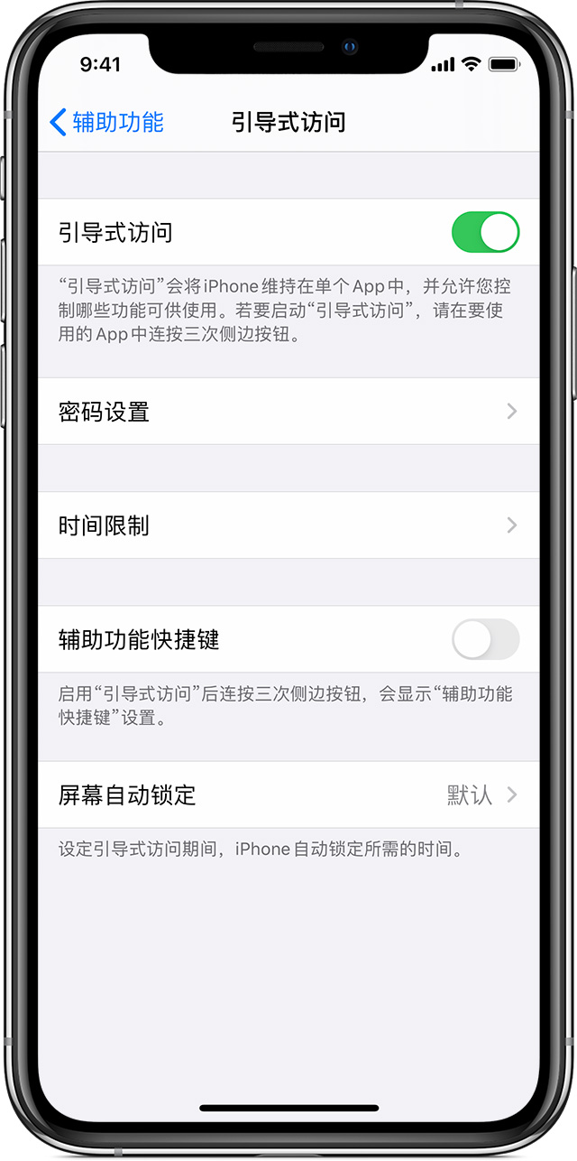 呼伦贝尔苹果手机维修分享如何在 iPhone 上退出引导式访问 