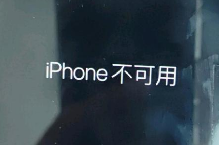 呼伦贝尔苹果服务网点分享锁屏界面显示“iPhone 不可用”如何解决 