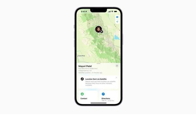 呼伦贝尔苹果14维修分享iPhone14系列中 FindMy功能通过卫星分享位置方法教程 