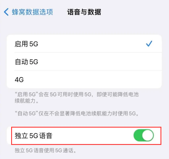 呼伦贝尔苹果14维修分享iPhone 14 Pro如何开启VoNR 