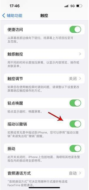 呼伦贝尔苹果手机维修分享iPhone手机如何设置摇一摇删除文字 